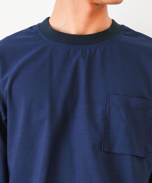 green label relaxing（グリーンレーベルリラクシング）の「SC STRC/T/W/TRO C/N プルオーバーシャツ◆（シャツ/ブラウス・メンズ・グレー/ネイビー/その他・LARGE/MEDIUM/X-LARGE/SMALL）」の8枚目の写真