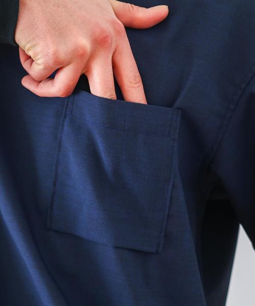 green label relaxing（グリーンレーベルリラクシング）の「SC STRC/T/W/TRO C/N プルオーバーシャツ◆（シャツ/ブラウス・メンズ・グレー/ネイビー/その他・LARGE/MEDIUM/X-LARGE/SMALL）」の9枚目の写真