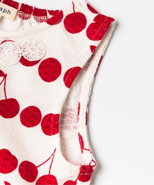 Seraph（セラフ）の「4色2柄ノースリーブワンピース（ワンピース・キッズ・エメラルド/イエロー/レッド/ネイビー・80/140/90/100/120/95/110/130）」の10枚目の写真