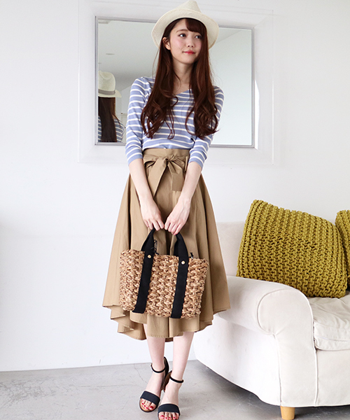 N.（N. Natural Beauty Basic）（エヌエヌナチュラルビューティーベーシック）の「総針ニットプルオーバー七分袖（ニット/セーター・レディース・ピンク系その他/ホワイト系その他/ブルー系その他・MEDIUM）」の9枚目の写真