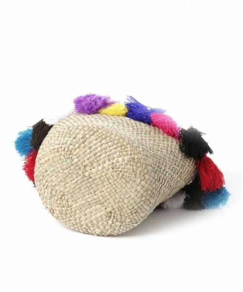 A part by（アパートバイ）の「シーグラスカラフルバッグ 750741（かごバッグ・レディース・ベージュ・FREE）」の3枚目の写真