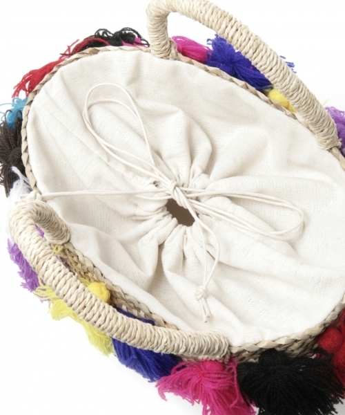 A part by（アパートバイ）の「シーグラスカラフルバッグ 750741（かごバッグ・レディース・ベージュ・FREE）」の5枚目の写真