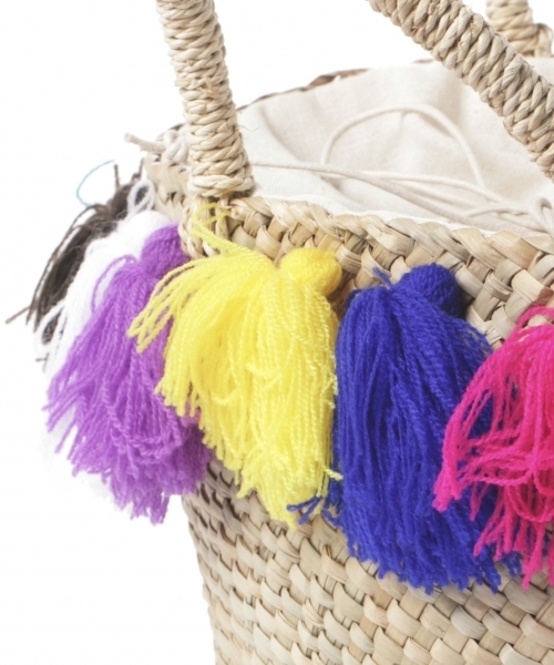 A part by（アパートバイ）の「シーグラスカラフルバッグ 750741（かごバッグ・レディース・ベージュ・FREE）」の7枚目の写真