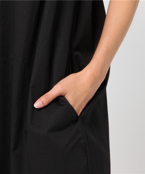 rps（アールピーエス）の「フレンチスリーブコクーンワンピース（ワンピース・レディース・マスタード/ブラック/ブルーグリーン/ブルー/カーキ/イエロー/ネイビー/オフホワイト/グリーン/ベージュ/ダークグリーン・M）」の13枚目の写真