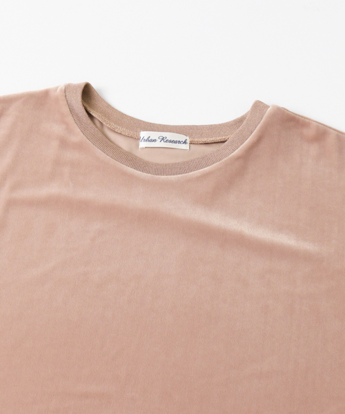 URBAN RESEARCH（アーバンリサーチ）の「ベロアTシャツ（Tシャツ/カットソー・レディース・ネイビー/グレー系その他/ベージュ系その他・FREE）」の10枚目の写真