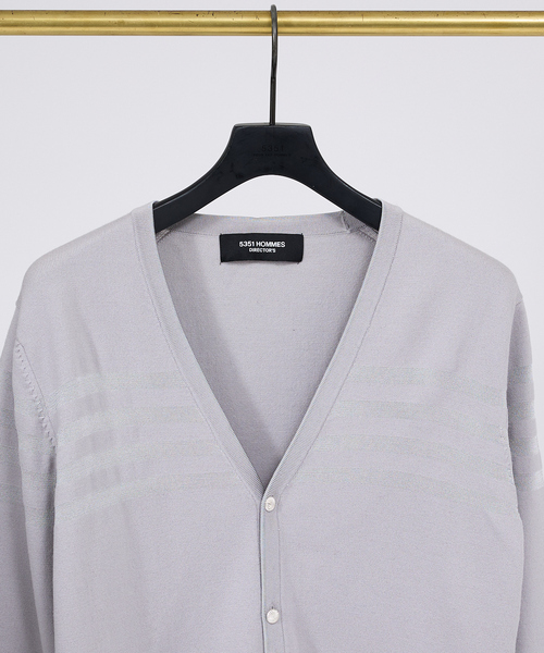 5351 POUR LES HOMMES（ゴーサンゴーイチプールオム）の「“ONTARIO COMFORT”カーディガン（カーディガン/ボレロ・メンズ・ブラック/ライトグレー・44/48/46）」の9枚目の写真