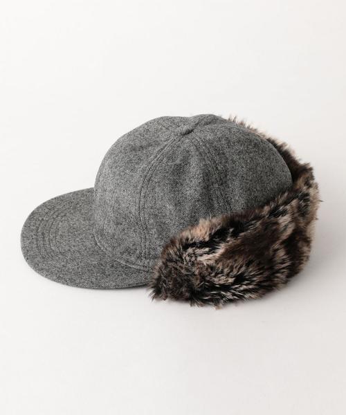 BEAUTY&YOUTH UNITED ARROWS（ビューティーアンドユースユナイテッドアローズ）の「BY フェイクファー イヤーパッド キャップ ◆（キャップ・メンズ・ダークグレー/ネイビー・FREE）」の3枚目の写真