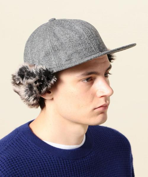BEAUTY&YOUTH UNITED ARROWS（ビューティーアンドユースユナイテッドアローズ）の「BY フェイクファー イヤーパッド キャップ ◆（キャップ・メンズ・ダークグレー/ネイビー・FREE）」の7枚目の写真