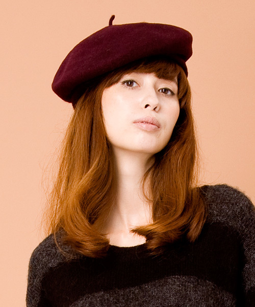 BEAUTY&YOUTH UNITED ARROWS（ビューティーアンドユースユナイテッドアローズ）の「BY П フェルトカラーベレエ ◆（ハンチング/ベレー帽・レディース・ブラック/グレー/ベージュ/ワインレッド/ダークグリーン/オフホワイト/ロイヤルブルー・フリー）」の7枚目の写真