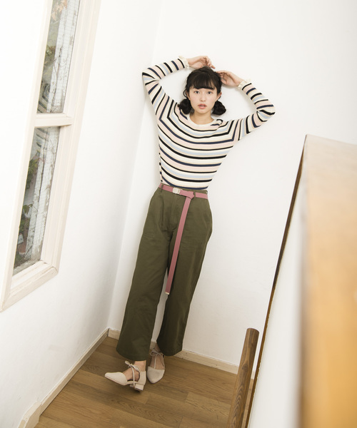 OLIVE des OLIVE(オリーブデオリーブ)の「フェイクレザー ロングガチャベルト(ベルト・レディース・ブラック/グレー/ピンク・FREE)」の10枚目の写真