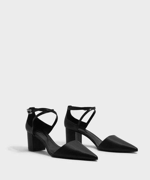 CHARLES & KEITH(チャールズ & キース)の「クリスクロスポインテッドヒール / CRISS CROSS POINTED HEELS(パンプス・レディース・ライトベージュ/ピンク/ブラック・23cm/25.5cm/22.5cm/25cm/24.5cm/23.5cm)」の5枚目の写真