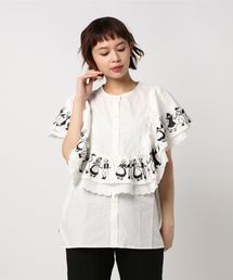 MERLOT | フォークダンス刺繍ブラウス7458(シャツ/ブラウス)