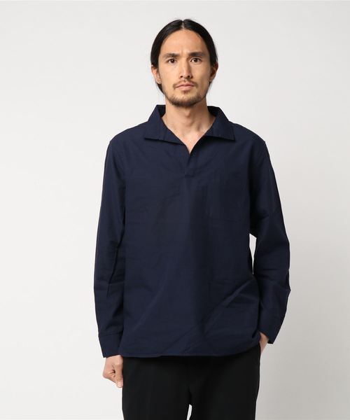 CIAOPANIC（チャオパニック）の「パナマスキッパーシャツ（シャツ/ブラウス・メンズ・ベージュ/ネイビー/ホワイト・MEDIUM/LARGE）」の7枚目の写真