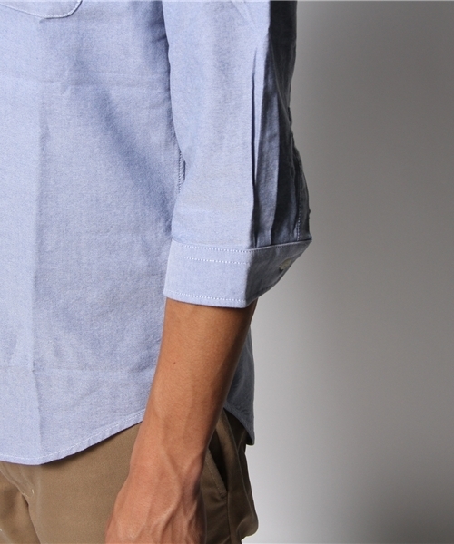 WEGO（ウィゴー）の「WEGO/オックスボタンダウンシャツ（7）（シャツ/ブラウス・メンズ・ホワイト/サックスブルー/ネイビー/ライトピンク・SMALL/MEDIUM/LARGE）」の9枚目の写真