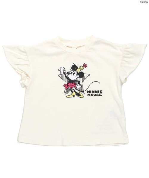 apres les cours（アプレレクール）の「Disney（ディズニー）ミニースターTシャツ（Tシャツ/カットソー・キッズ・オフホワイト/グレー・100/120/110/90/80/140/130）」の10枚目の写真