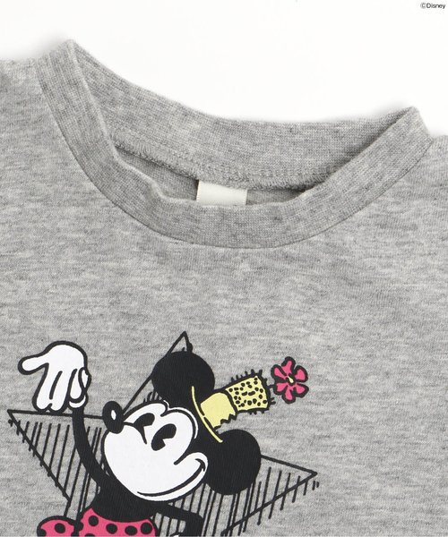 apres les cours（アプレレクール）の「Disney（ディズニー）ミニースターTシャツ（Tシャツ/カットソー・キッズ・オフホワイト/グレー・100/120/110/90/80/140/130）」の7枚目の写真