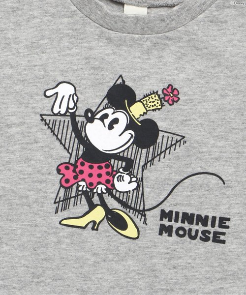 apres les cours（アプレレクール）の「Disney（ディズニー）ミニースターTシャツ（Tシャツ/カットソー・キッズ・オフホワイト/グレー・100/120/110/90/80/140/130）」の6枚目の写真