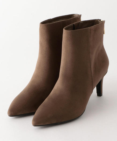 green label relaxing(グリーンレーベルリラクシング)の「◆KFC ポインテッドショートブーツ(7.0cmヒール) ◆(ブーツ・レディース・ブラック/モカ/ダークブラウン/その他1・S/M/L/LL)」の1枚目の写真