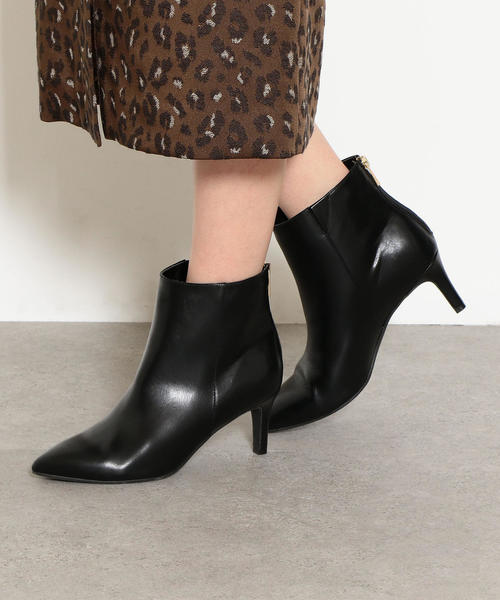 green label relaxing(グリーンレーベルリラクシング)の「◆KFC ポインテッドショートブーツ(7.0cmヒール) ◆(ブーツ・レディース・ブラック/モカ/ダークブラウン/その他1・S/M/L/LL)」の13枚目の写真