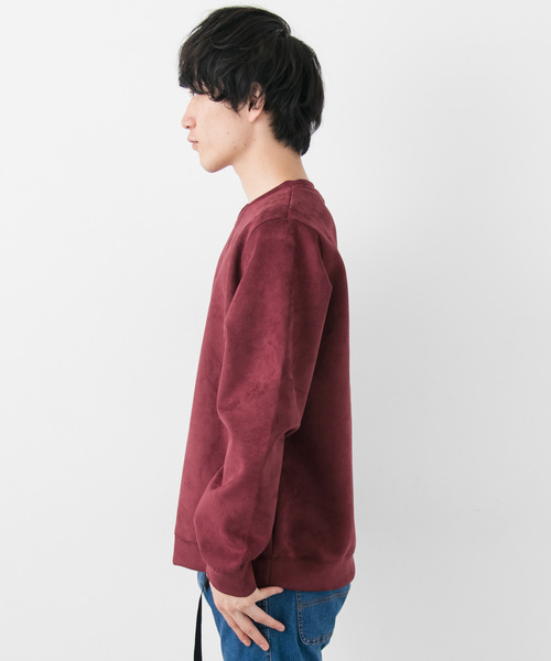 ITEMS URBANRESEARCH(アイテムズ アーバンリサーチ)の「フェイクスエードクルーネック(Tシャツ/カットソー・メンズ・ベージュ/グレー/カーキ/ボルドー・40/38)」の10枚目の写真
