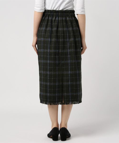 SESTO（セスト）の「オーバーチェックフリンジタイトスカート（スカート・レディース・ホワイト/レッド/カーキ・M）」の13枚目の写真