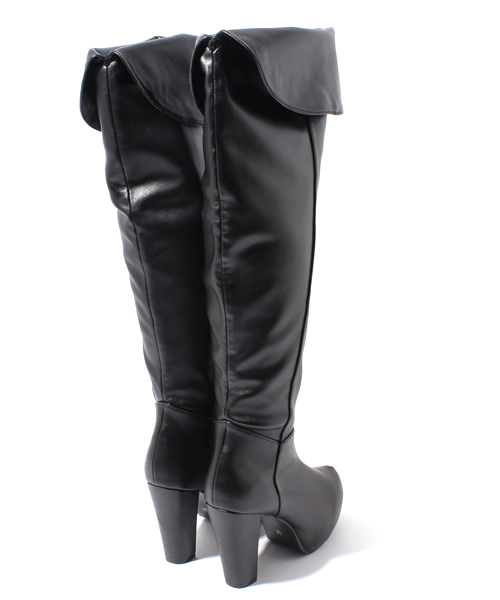 WEGO（ウィゴー）の「WEGO/サイハイブーツ（ブーツ・レディース・ブラック/ブラック系その他・23.5/24.5）」の5枚目の写真