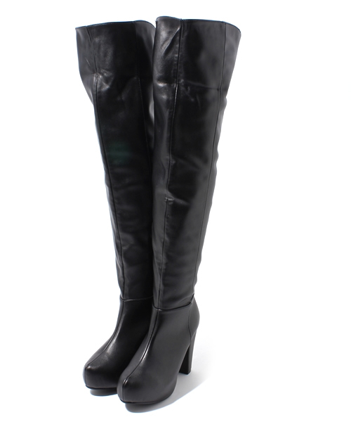 WEGO（ウィゴー）の「WEGO/サイハイブーツ（ブーツ・レディース・ブラック/ブラック系その他・23.5/24.5）」の6枚目の写真