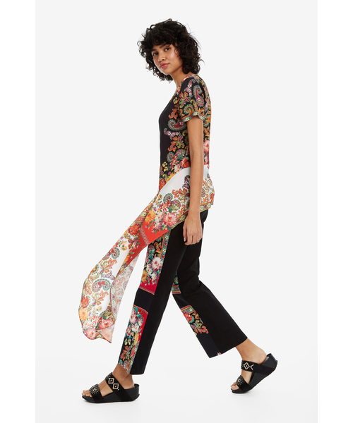 Desigual(デシグアル)の「インド アシンメトリー ブラウス TATIANA(Tシャツ/カットソー・レディース・オレンジ・2L/SS/S/M/L)」の11枚目の写真