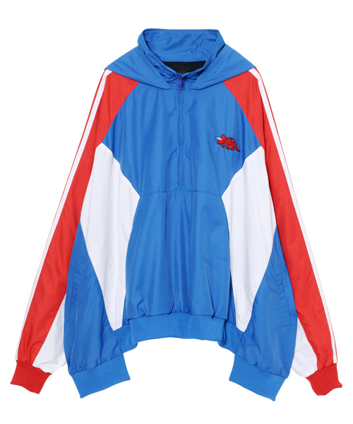 Candy Stripper（キャンディストリッパー）の「BRAVE DINOSAUR アノラック（マウンテンパーカー・レディース・ブラック/レッド/ピンク/ブルー・2）」の5枚目の写真