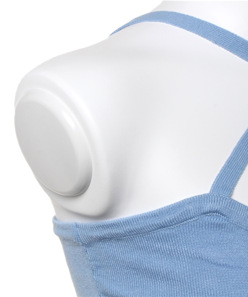 WEGO(ウィゴー)の「WEGO/ニットブラトップ(キャミソール・レディース・ライトグレー/ブルー/レッド/ライトイエロー・FREE)」の8枚目の写真