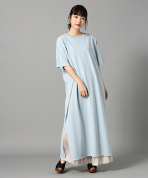 LOWRYS FARM | ピグメントＴシャツワンピ　833199(ワンピース)