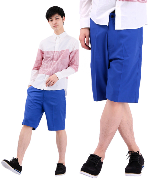 WEGO（ウィゴー）の「WEGO/ショートスラックス（スラックス・メンズ・グリーン/ブルー/ブラック/ベージュ・MEDIUM/LARGE）」の4枚目の写真