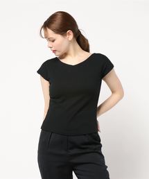 KOBE LETTUCE | 前後2wayフレンチスリーブカットソー(Tシャツ/カットソー)