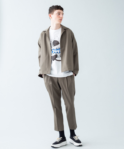 marka（マーカ）の「【marka】別注スラックス（スラックス・メンズ・ネイビー/グレイッシュベージュ・1/2）」の10枚目の写真