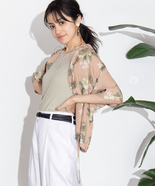 WEGO（ウィゴー）の「WEGO/2WAYレースキャミソール（キャミソール・レディース・ブラック/ピンク/グリーン/ベージュ/杢グレー/ホワイト/ライトブラウン・FREE）」の6枚目の写真