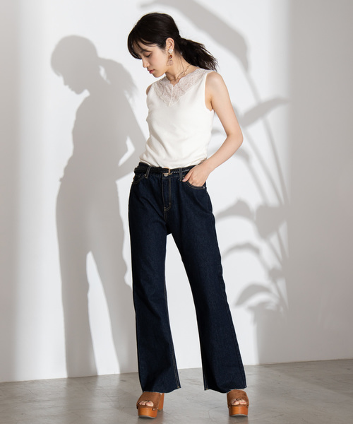 WEGO（ウィゴー）の「WEGO/2WAYレースキャミソール（キャミソール・レディース・ブラック/ピンク/グリーン/ベージュ/杢グレー/ホワイト/ライトブラウン・FREE）」の9枚目の写真