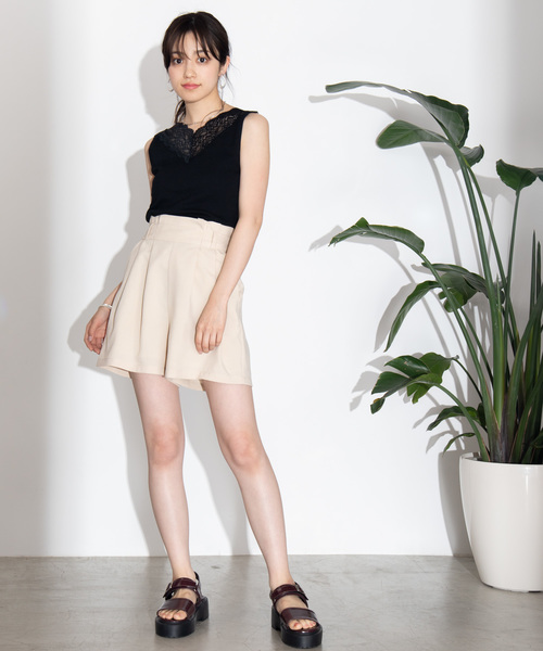 WEGO（ウィゴー）の「WEGO/2WAYレースキャミソール（キャミソール・レディース・ブラック/ピンク/グリーン/ベージュ/杢グレー/ホワイト/ライトブラウン・FREE）」の12枚目の写真