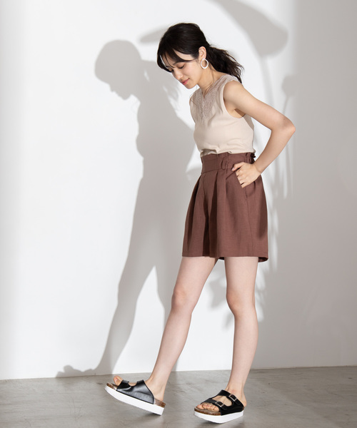 WEGO（ウィゴー）の「WEGO/2WAYレースキャミソール（キャミソール・レディース・ブラック/ピンク/グリーン/ベージュ/杢グレー/ホワイト/ライトブラウン・FREE）」の21枚目の写真