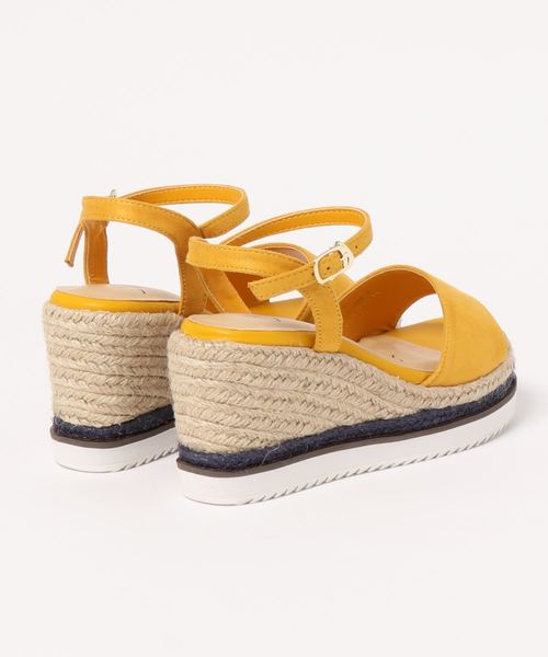 GeeRA(ジーラ)の「バイカラー美シルエットジュートサンダル(サンダル・レディース・イエロー・LARGE/SMALL/MEDIUM/X-LARGE)」の2枚目の写真