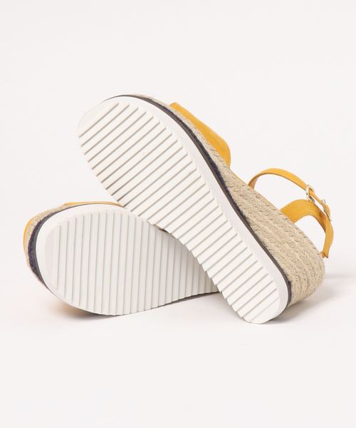 GeeRA(ジーラ)の「バイカラー美シルエットジュートサンダル(サンダル・レディース・イエロー・LARGE/SMALL/MEDIUM/X-LARGE)」の3枚目の写真