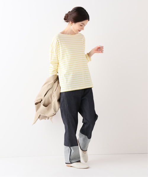 SLOBE IENA（スローブイエナ）の「TRADITIONAL WEATHERWEAR BI COLOR デニムパンツ（デニムパンツ・レディース・ネイビー・FREE）」の5枚目の写真