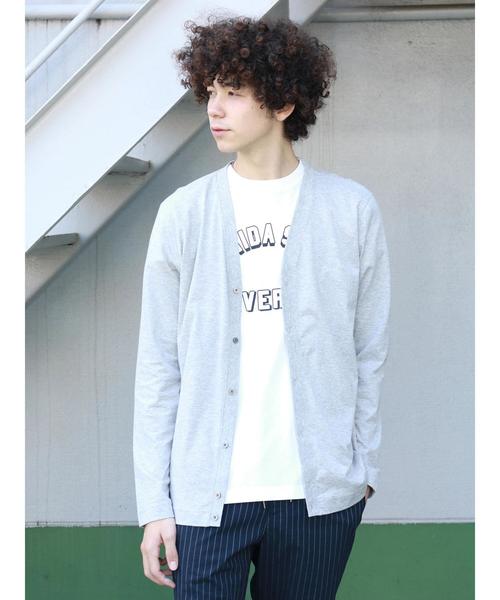 CRAFT STANDARD BOUTIQUE(クラフトスタンダードブティック)の「Vネックカットカーディガン○(カーディガン/ボレロ・メンズ・カーキ/ブルー/ネイビー/グレー系その他・M/LL/L)」の21枚目の写真