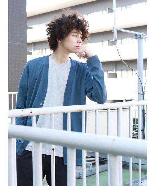 CRAFT STANDARD BOUTIQUE(クラフトスタンダードブティック)の「Vネックカットカーディガン○(カーディガン/ボレロ・メンズ・カーキ/ブルー/ネイビー/グレー系その他・M/LL/L)」の18枚目の写真