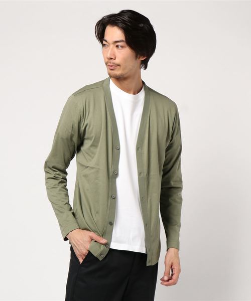 CRAFT STANDARD BOUTIQUE(クラフトスタンダードブティック)の「Vネックカットカーディガン○(カーディガン/ボレロ・メンズ・カーキ/ブルー/ネイビー/グレー系その他・M/LL/L)」の6枚目の写真