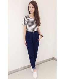 Chico | デニムハイウエストロングPT(その他パンツ)