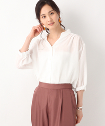 GLOBAL WORK | スキッパースリットチュニック/840721(シャツ/ブラウス)