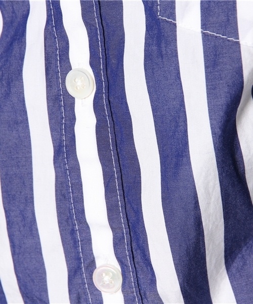 BEAUTY&YOUTH UNITED ARROWS(ビューティーアンドユースユナイテッドアローズ)の「<steven alan>100/2 BIG/ST RV/SM RG/シャツ◆(シャツ/ブラウス・メンズ・ネイビー・X-LARGE/SMALL/MEDIUM/LARGE)」の8枚目の写真