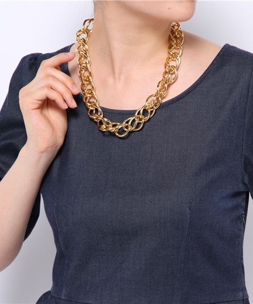 WEGO（ウィゴー）の「WEGO/チェーンネックレス（ネックレス・レディース・ゴールド・FREE）」の3枚目の写真