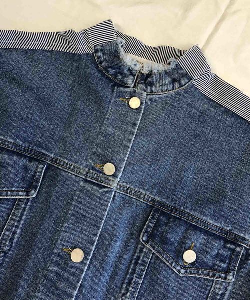 Eimee Law（エイミーロウ）の「【Eimee Law】デニム×ストライプ切替