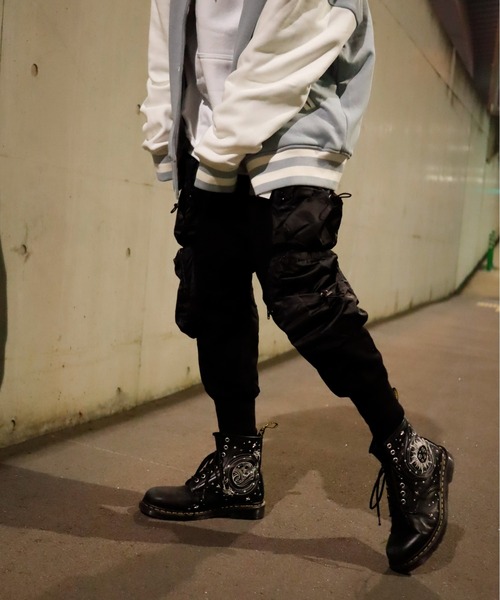AFYF　サルエルパンツ AFYFBASICS OVERSIZENRWサルエル UTILITYカーゴ（スウェット
